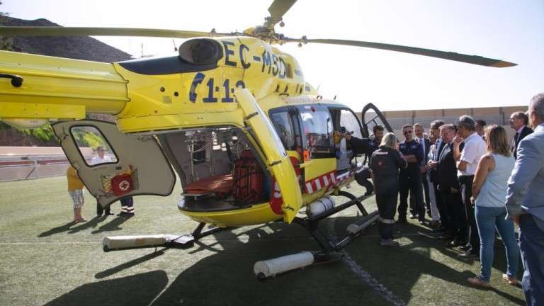 Imagen de archivo de uno de los helicópteros del SUC (Foto TA)